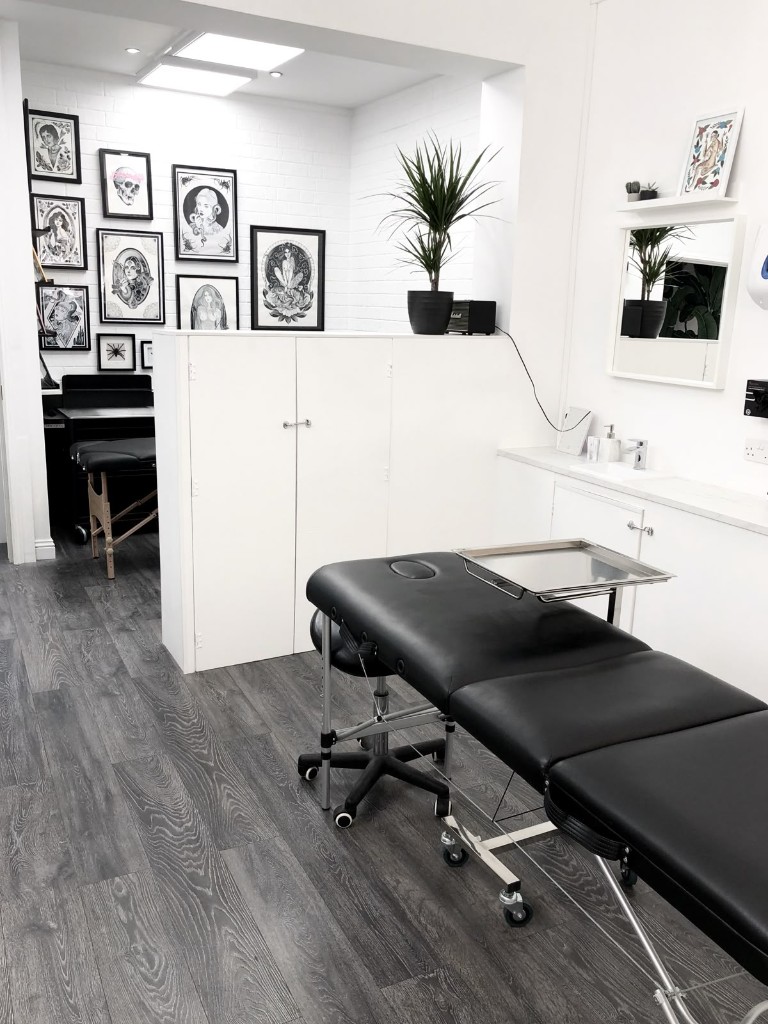 Interiér studia Fany Tattoo