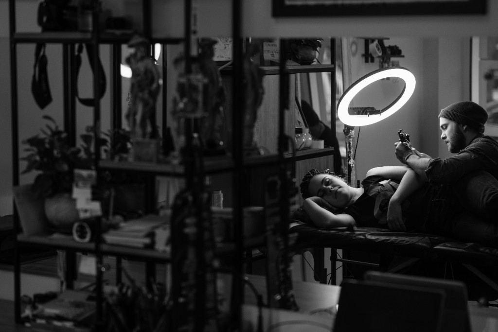 Atmosféra studia Fany Tattoo