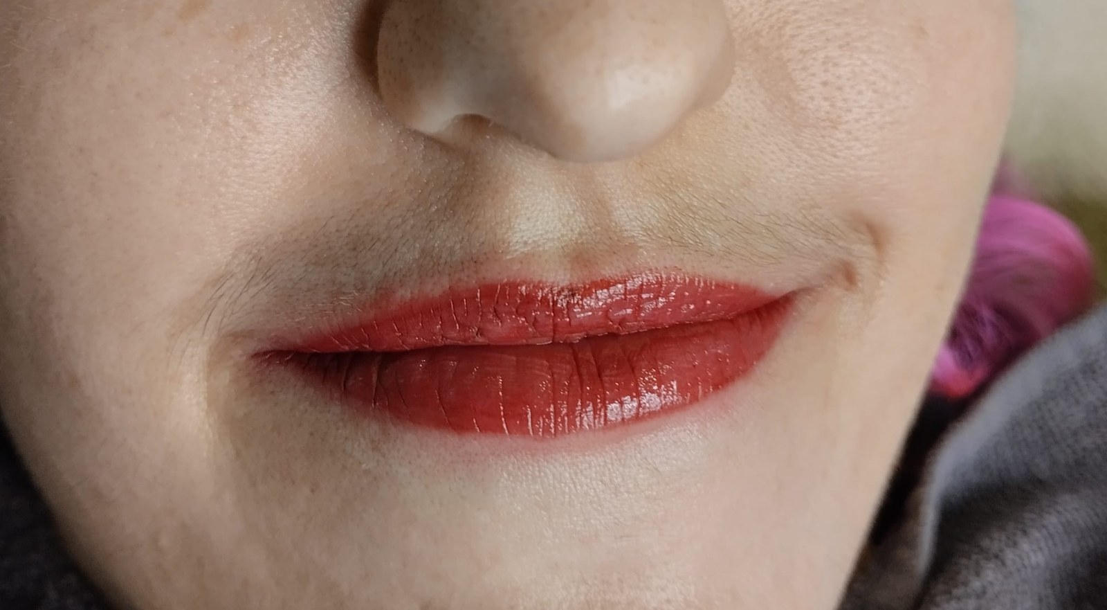 Výsledek permanentního makeupu rtů